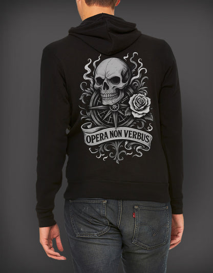 ONV Skull & Rose Lightweight Hoodie